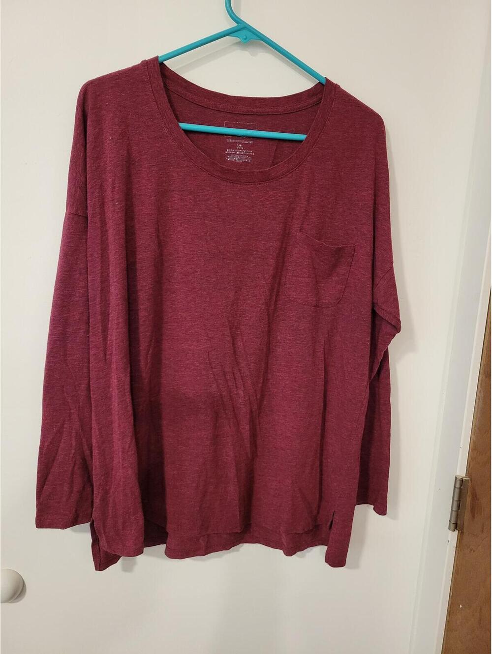 Sonoma Maroon Long Sleeve Lightweight Shirt XXL
